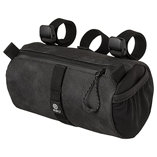 AGU Lenkertasche Roll Bag, 1,5L Fahrradtasche Lenker Vorne für Bikepacking, Wasserabweisend, Reflektierend, Einfache Montage, 100% Recyceltes Polyester - Reflective Mist