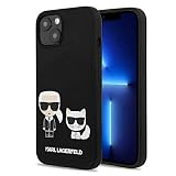 Karl Lagerfeld KLHMP13MSSKCK Coque de Protection en Silicone pour iPhone 13 6,1' Noir
