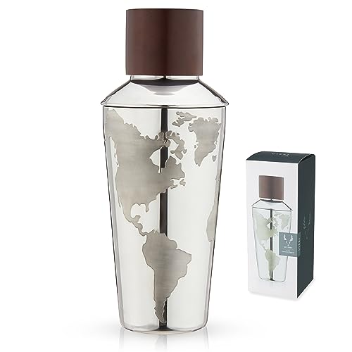 Mezclador Viski Globe Shaker plateado con acabado sofisticado de alta gama 2