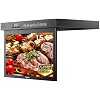 SYLVOX 15.6 inch Smart TV for Kitchen, 1080P Under Cabinet TVs, 12V Smart Google TV Rotated & Folded, Support Google Assistant WiFi Bluetooth, Small Television for Kitchen, Bedroom, RV Camper, Black