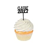Class of 2017 Graduation Party Decorations - Cupcake topper Food/Appetizer Picks (72 pcs)