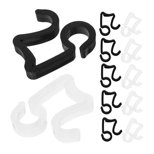 ibasenice 40pcs String Outdoor String Light Clips Durable Weatherproof Hooks for Easy Installation for Planter Hanging and Decorating Your Space Mix