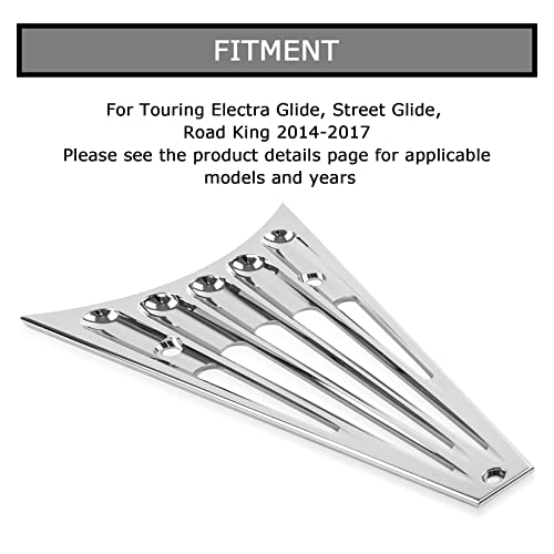 image for PSLER Motorcycle Edge Cut Frame Grill for Touring Street Glide FLHT FL