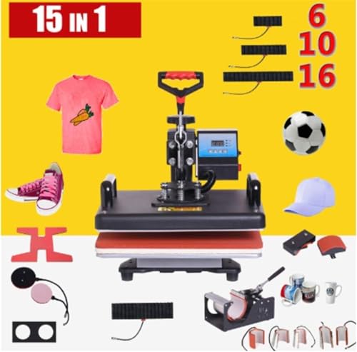 15 en 1 Máquina de Estampado Térmico para Camisetas
