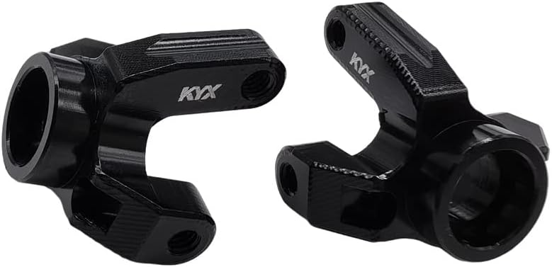 KYX Racing Aluminum Front Steering Knuckle Upgrades Parts Accessories for 1/18 RC Crawler Car LOSI Mini-B Brushed Mini-T Buggy image 2