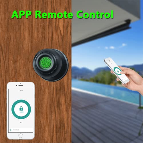 Geektale Smart Door Knob, Fingerprint Door Lock Smart Lock Biometric Door Lock Fingerprint Door Knob With App Control, Great For Bedrooms,Cloakroom,Apartments Offices,Hotels, Stainless Steel #TOP3