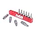 Protorq Torx Bits - Security Torx & Star Bits (T7-T40), 25mm, 10-Piece Set, High Grade S2 Steel