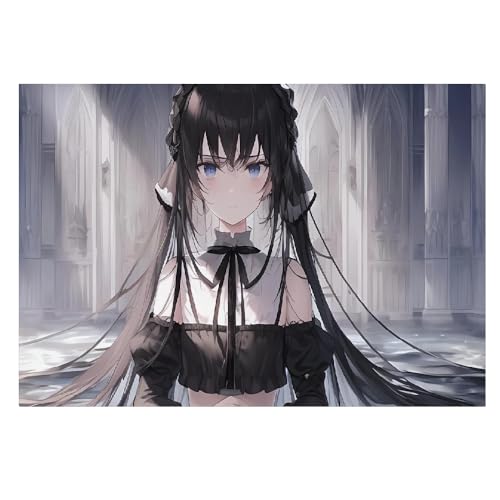 Póster de anime para habitación juvenil, cuadro en lienzo moderno de chica, 40x60 cm