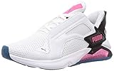sneaker pink panther Clip an der Ferse PUMA Damen LQDCELL Method WN\'s Gymnastikschuh, White Black-Luminous Pink, 39 EU