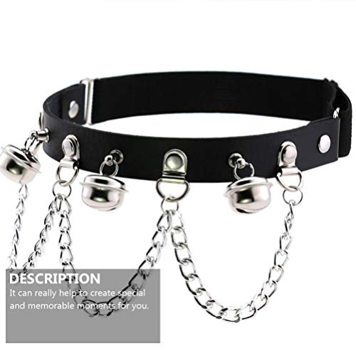 Toyvian Arnês de Perna Gótico Cinta-Liga de Couro Anel de Punk Coxa Anel Acessórios de Vestuário Com