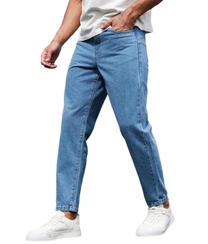 Men's Unique Solid-Color Jeans for high Street Fashion - Main Image