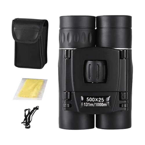 Binocolo compatto – telescopio pieghevole, mini ottica, attrezzatura da viaggio leggera per osservazione fauna selvatica, eventi sportivi, safari, campeggio, escursionismo, adulti, bambini