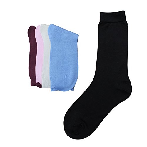Jasmine Silk 5 paires 100% soie de les Chaussettes de Femme Sock thermique One Size (35-40) Cover