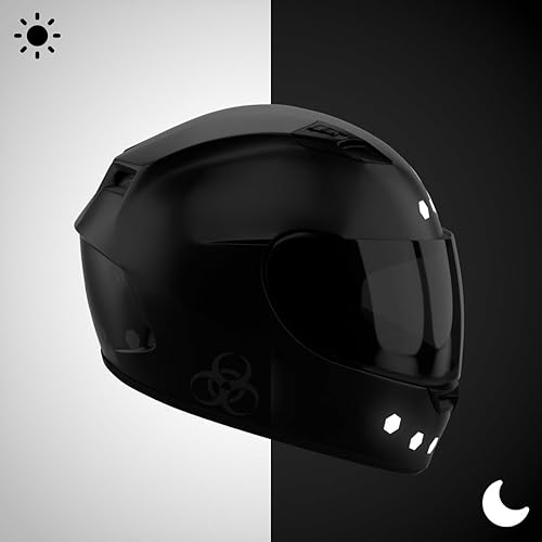 Miniatura 4 de Kit de calcomanías reflectantes para casco de motocicleta, tecnología de calcomanías reflectantes 3M, calcomanías que aumentan la visibilidad, se ve