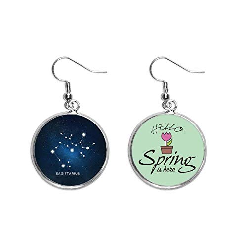 Colgante de Sagitario: Pendientes del Zodiaco para Primavera