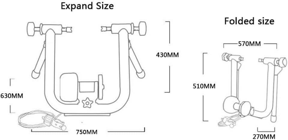 Bicycle Turbo Trainer， Indoor Exercise Bike Stationary Workout Trainer Stand Fit 26-29"/700C Mountain & Road Bicycle，Black