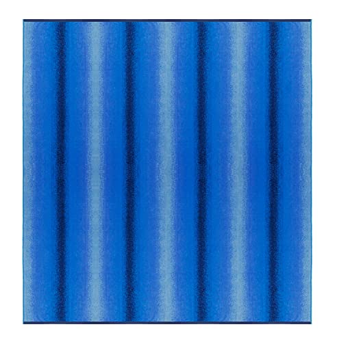 COTTON CRAFT Ombre Stripe Extra Wide Beach Towel for Two - 58x68 - Pure Cotton - Double Woven Jacquard Thick Plush Super Soft Luxurious Velour Pile - Pool Picnic Bath - 450 GSM - Blue