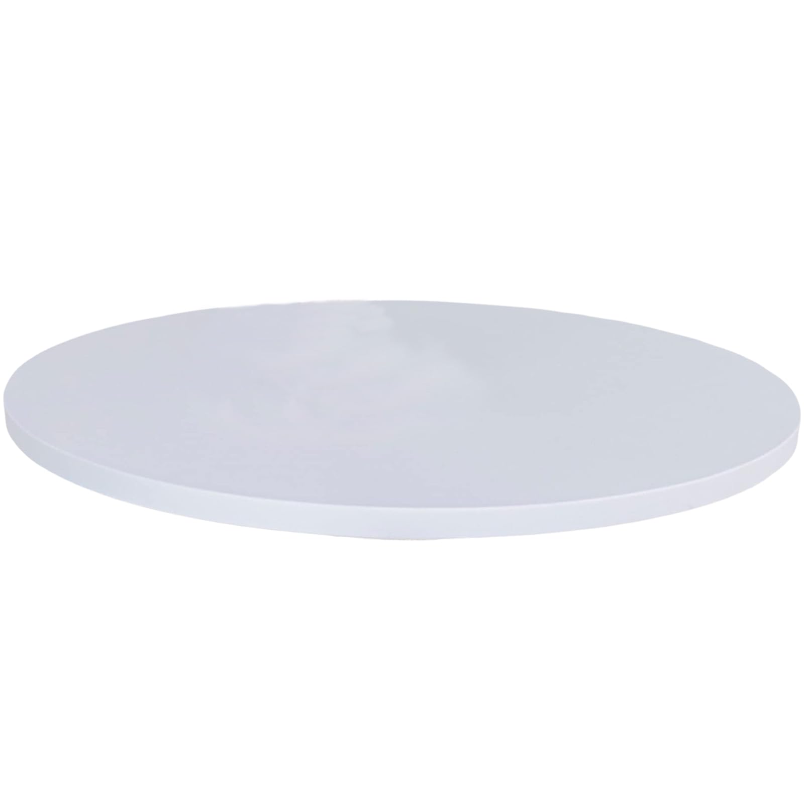 Xoeryoy Round Tablecloth 40-46" Reversible White Round Table Cloth with Elastic Waterproof Oilproof Non-Slip Table Cover for Home, Hotel, Restaurant, Bar