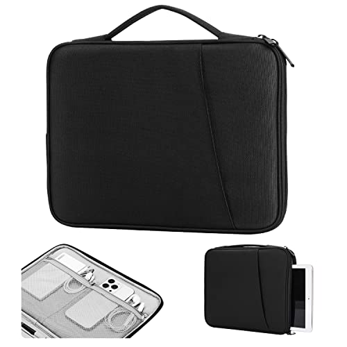 TiMOVO 9-11" Tablet Sleeve Bag for iPad 11-inch A16 2025, iPad 10.9"/10.2", Black, 9-11 Inch