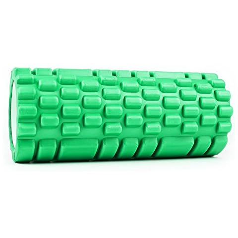 CAPITAL SPORTS Yoyogi Schaumstoffrolle Rehabilitations- Massage- und Trainer Schaumstoff-Roller (Flächen- und Zacken-Profil Cover