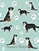 Composition Notebook: Bernese Mountain Dog Paw Prints Cute School Notebook 100 Pages Wide Ruled Paper (Dog Breed Composition Books)