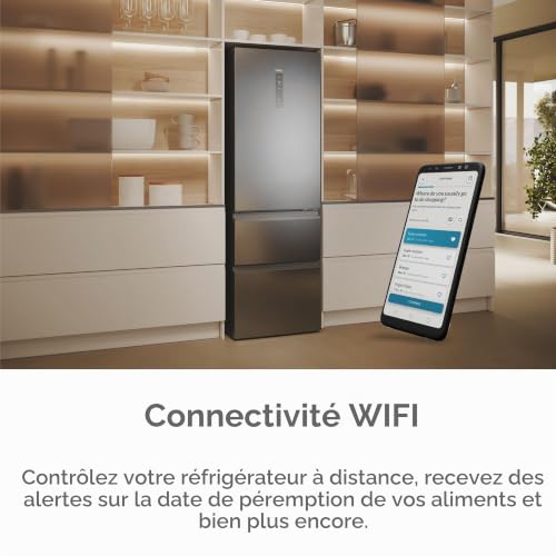 Réfrigérateur combiné HAIER HTW5618ENMG - vue 4