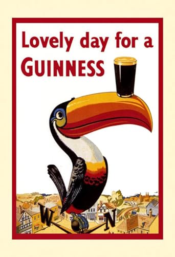 Guinness Poster, Lovely Day for a Guinness, Tucan, Weather Vane, Art Print