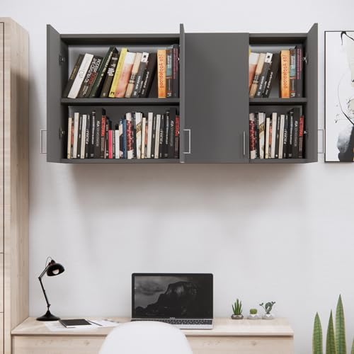 Image of SPECIALITY PANELS 4 Door Modular Wall Mounted Kitchen Cabinet with Adjustable Shelf Space Saving Storage Unit Durable Engineered Wood Cupboard for Kitchen Living Room Utility Organizer Furniture