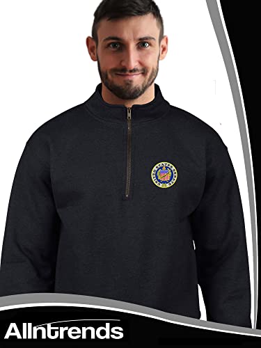 ALLNTRENDS United States Senate Zip Collar Sweatshirt Embroidered U.S. Senate Top4