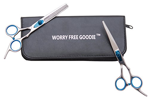 Designed in NYC, Barber Approved,Worry Free Goodie Cobalt Molybdenum Scissors FULL SET,6.5-Inch,Crafted to fit Both American And Asian Finger Size