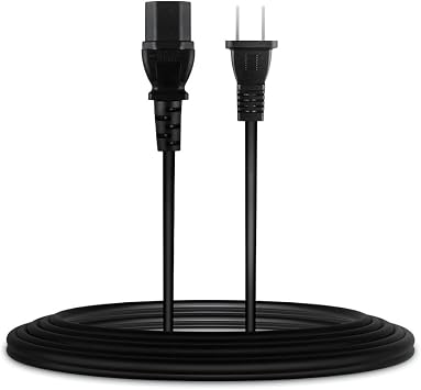 New AC Power Cord Outlet Socket Cable Plug Lead Compatible with Boston Acoustics TVee Model Two 2 Wireless Subwoofer Speaker Sub-woofer Note This Item has ONLY a Power Cable.