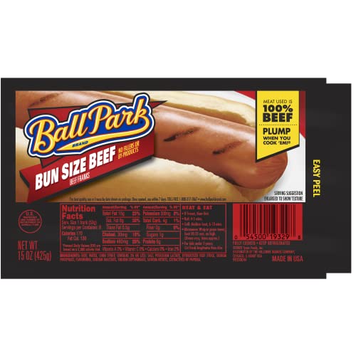 Ball Park Bun Size Beef Hot Dogs, 8 Count #TOP1