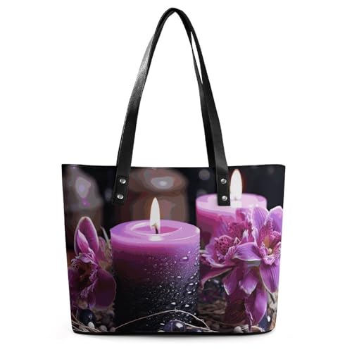 Sac à main en cuir pour femme voyage et fitness grand format à motif fleurs