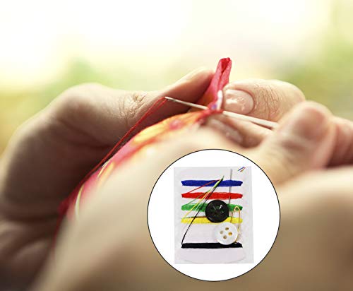 Shapenty Small Simple Handy Travel Sewing Kits Thread Repair Emergency Kit With With Needles, Threads, Button, Safety Pin For Gift Home Hotel Amenities Necessities (10) #TOP3