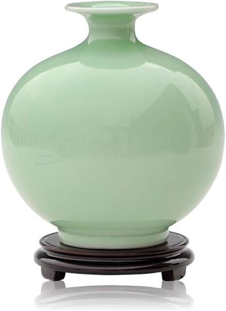Amazon Co Jp ライトグリーン装飾花瓶 家庭用デスクトップ花瓶4つのスタイルセラミック花瓶レトロフラワーアレンジメント花瓶 Size D ホーム キッチン