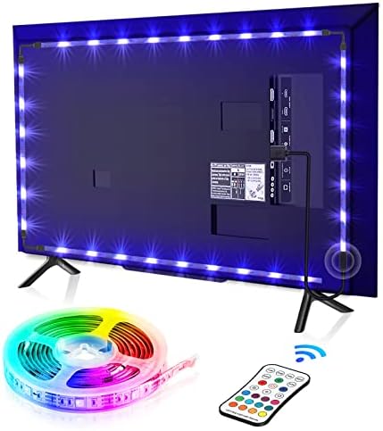 LED TV Backlights, 2.2M TV LED Lights USB Powered for 40-60 Inch TV, LED Strip Lights with Remote , Adjustable Brightness 16 Colors and 4 Modes Lights Bias Lighting Kit for TV, Monitor, Computer