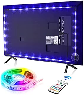 LED TV Backlights, 2.2M TV LED Lights USB Powered for 40-60 Inch TV, LED Strip Lights with Remote , Adjustable Brightness 16 Colors and 4 Modes Lights Bias Lighting Kit for TV, Monitor, Computer
