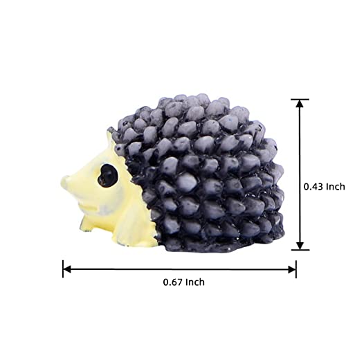Loncess Hedgehogs Fairy Garden Accessories, Mini Hedgehog Garden Decor For House Terrarium, Plant Pots, Bonsai Craft Decor, Cake Decoration, Diy, Fairy Garden Supplies, 3 Colors Hedgehogs Miniature #TOP4