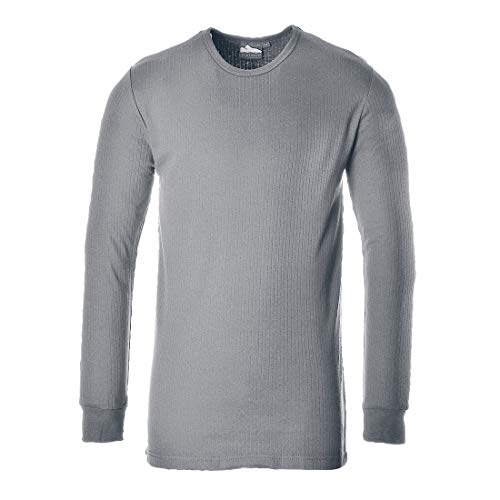 Portwest B123 Camiseta Térmica Aislante de Manga Larga Gris, 3X-Grande