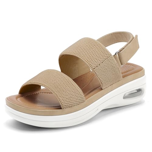 mysoft Women's Walking Sandals Comfortable Platform Summer Shoes