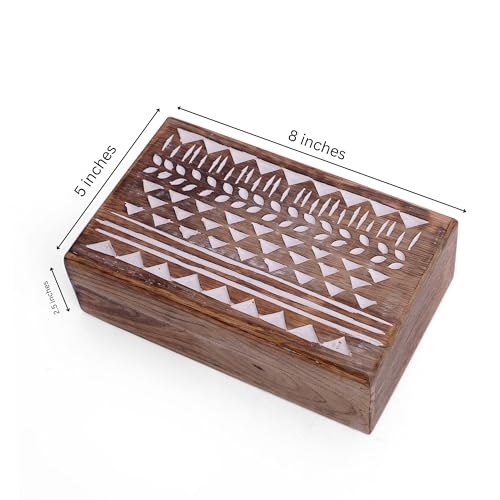 Joyero artesanal The Great Indian Bazaar regalo original caja de madera 3