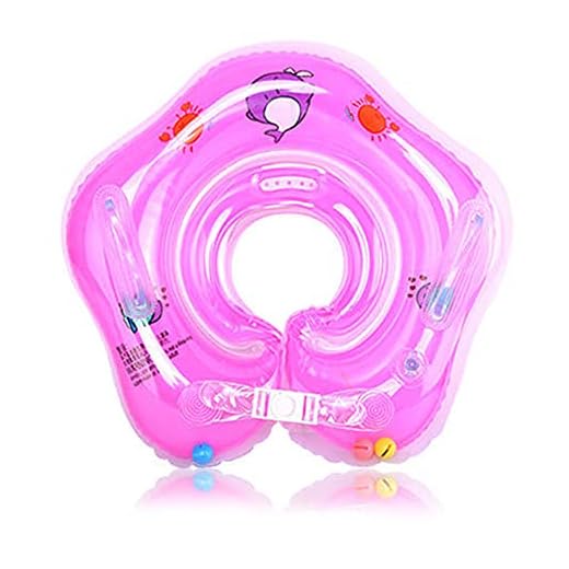 Simning baby float nyfödda PVC tecknad halsring säkerhet spädbarn flytande badcirkel för pool badkar