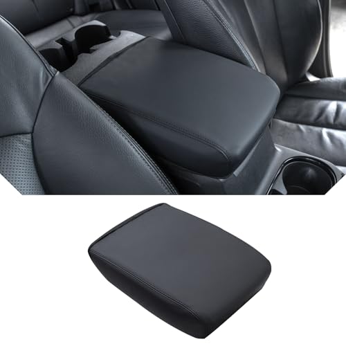 JDMCAR Center Console Cover Compatible with 2023 2024 2025 2026 Chevy Colorado/GMC Canyon Accessories Customized PU Leather Armrest Box Lid Protector Cover