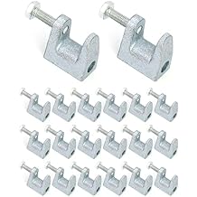 QWORK Beam Clamp, 20 Pcs 5/16" Zinc Plated Iron Safety Beam Clamp, 13/16" Jaw Opening