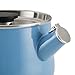 KitchenAid Teakettles Enamel-on-Steel Stovetop Whistling Teakettle, Induction Ready, Stainless steel Lid, 2 Quart - Blue Velvet