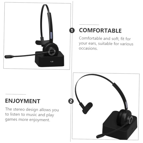 Auriculares inalámbricos de material ABS y PU POPETPOP con audio estéreo negro 3