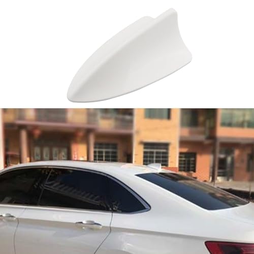 ZXYHBHD Cubierta para Antena de Aleta de tiburón para Coche, Base de Antena de Techo con Forma de Aleta de tiburón, Compatible con Xiaopeng Motors Mona MO3 P7+ P7 P5 N5,2-White