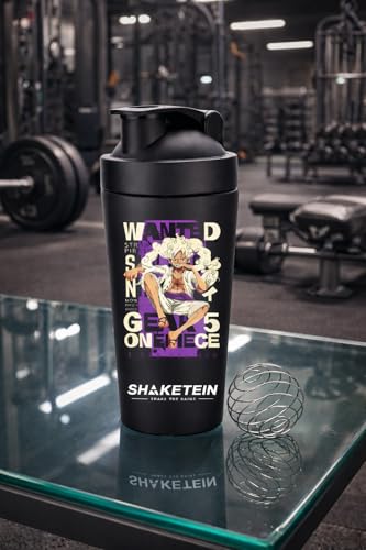 Image of Stainless Steel Gym Shaker Bottle 750ml | Leak Proof Protein Mixer Shaker | BPA Free | Metal Sports Water Bottle for Gym, Workout & Fitness (Anime-31-BLACK)