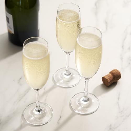 image for True Cuvée Champagne Flutes, Elegant Champagne Glasses Gift Set, Perf