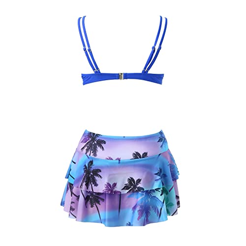 Maillot de bain bikini d'excellente coupe drapée à imprimé chic